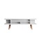 Manhattan Comfort Utopia 70.47" TV Stand with Splayed Wooden Legs and 4 Shelves in White 19754 - alternate 1